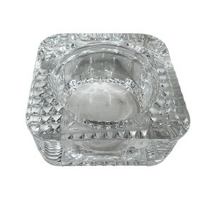 Vintage‎ Crystal Multi Purpose Ashtray or Candle Holder